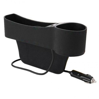 Car storage box usb ที่เสียบข้างเบาาะจัดระเบียบ