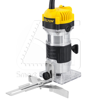 DELTON เครื่องเซาะร่อง เร้าเตอร์ ทริมเมอร์ 820 วัตต์ 1/4 นิ้ว เครื่องเซาะร่องไม้ Wood Trimmer รุ่น ETD-370