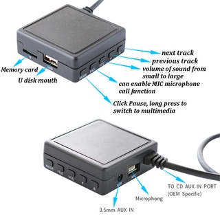 อะแดปเตอร์ไมโครโฟนไร้สาย 5.0 AUX USB สําหรับ Pioneer Radio IP-BUS P99 P01