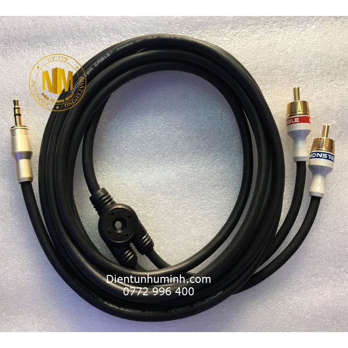 สายไฟ 3 มม. เป็น 2 MONSTER 2.5M ดอกบัว