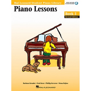 หนังสือเรียนเปียโน PIANO LESSONS BOOK 3 – BOOK/ONLINE AUDIO &amp; MIDI ACCESS INCLUDED Hal Leonard Student Piano Library