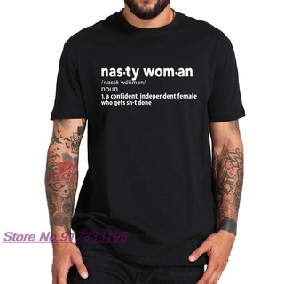 Nasty เสื้อยืด ผ้าฝ้าย 100% แบบนิ่ม คุณภาพสูง สําหรับผู้หญิงสามารถปรับแต่งได้