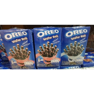 Oreo โอรีโอ เวเฟอร์โรลสอดไส้ครีมวนิลา, สตอเบอร์รี่ x3กล่อง/แพ็ค