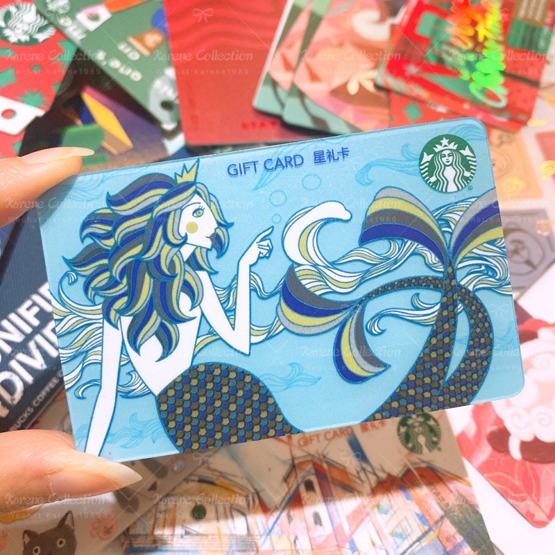 บัตรชุดไซเรนนางเงือกครบรอบสตาร์บัคส์ 🇳บัตรเปล่า Starbucks Anniversary Mermaid Siren Series