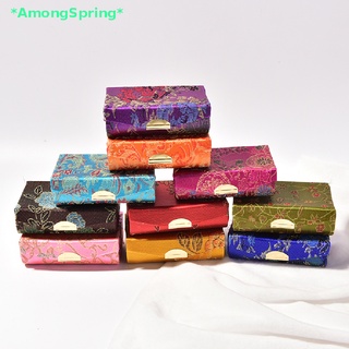 Amongspring&gt; ใหม่ เคสใส่ลิปสติก แบบคู่ พร้อมกระจกด้านใน และที่ปิด