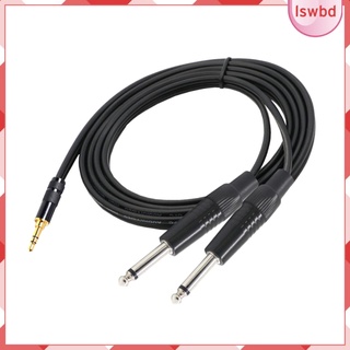 [ราคาจำกัดเวลา] 3.5mm 1/8" TRS to Dual 6.35mm 1/4" TS Mono Stereo Y-Cable Splitter, 2m/6ft ，1m/3ft ，1.5m/ 4.5ft