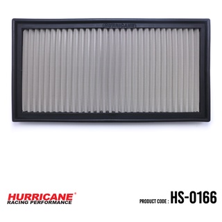 HURRICANE กรองอากาศสแตนเลส , ผ้าแดง Mitsubishi ( Carisma , SpaceStar ) Volvo ( S40 ) HS-0166