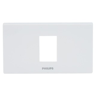 หน้ากาก หน้ากากสวิตซ์-ปลั๊ก ฝาครอบ สวิทซ์ PHILIPS 1 ช่อง สีขาว 1-MODULE COVER PLATE PHILIPS WHITE