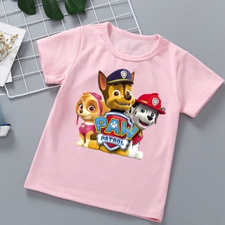 เสื้อยืด พิมพ์ลาย Paw Patrol Ryder Kawaii Dogs Marshall Rubble Chase Rocky Zuma Skye Tracker Robo-Dog สําหรับเด็กผู้ชาย ผู้หญิง 2023