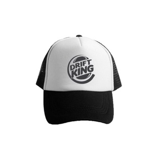 หมวก Drift King Trucker สีดํา และสีขาว