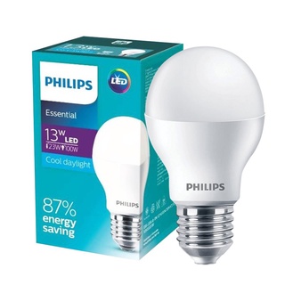 Therichbuyer หลอดไฟ LED 13 วัตต์ Cool Daylight PHILIPS รุ่น ESS LEDBULB A60 E27