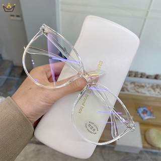 แว่นตาแฟชั่น กรอบใส สีฟ้าอ่อน สําหรับผู้ชาย และผู้หญิง YR YUE