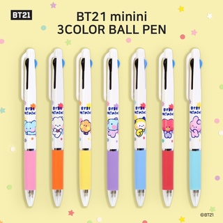 BT21 minini 3Color Ball Pen 0.7mm ✅พร้อมส่ง ของแท้💯