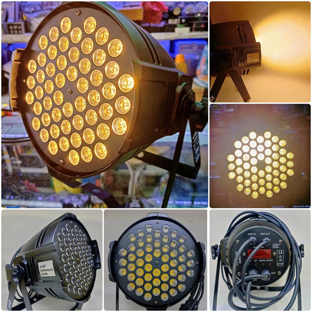 ไฟพาร์ Par 54led* 3w,5w แสงวอร์ม ขาว warm white [มี 4 ตัวเลือกให้กด] LED Par 54Led  ไฟดิสโก้ Disco l