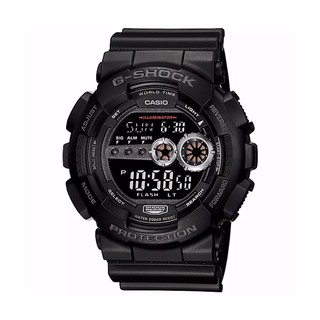 Casio G-Shock นาฬิกาข้อมือผู้ชาย สีดำ สายเรซิ่น รุ่น GD-100-1BDR