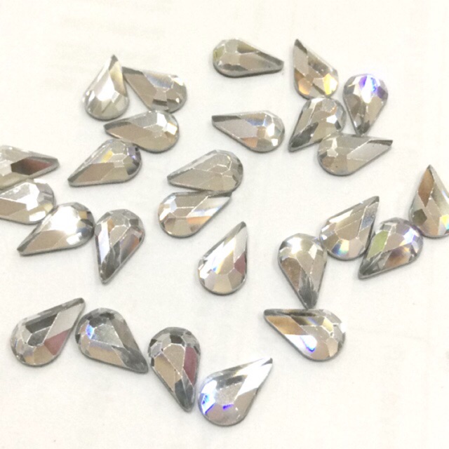 S2300 5 ชิ้น Pear Hotfix Swarovski Elements 2300