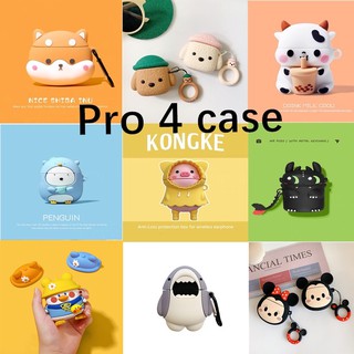 🔥 Pro4 case🔥เคสสำหรับ หูฟัง Airpods Pro 4 เคสน่ารักCorgiมังกรขาวบลูทูธหูฟังไร้สายครอบป้องกันสำหรับ airpods case