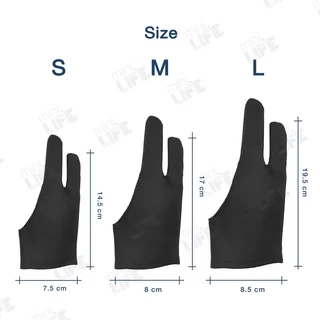 【 พร้อมส่ง 】ถุงมือ วาดรูป ป้องกัน ทัชสกรีน หน้าจอ stylus Anti-Fouling Anti-Touch Lycra Glove tablet for draw paint