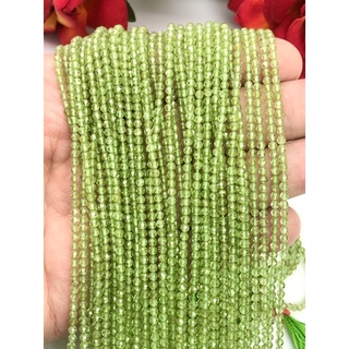 Natural Peridot Bead 15.5 inch long string / Natural Peridot micro 2mm-3mmBeads for jewelry/ Natural Peridot string