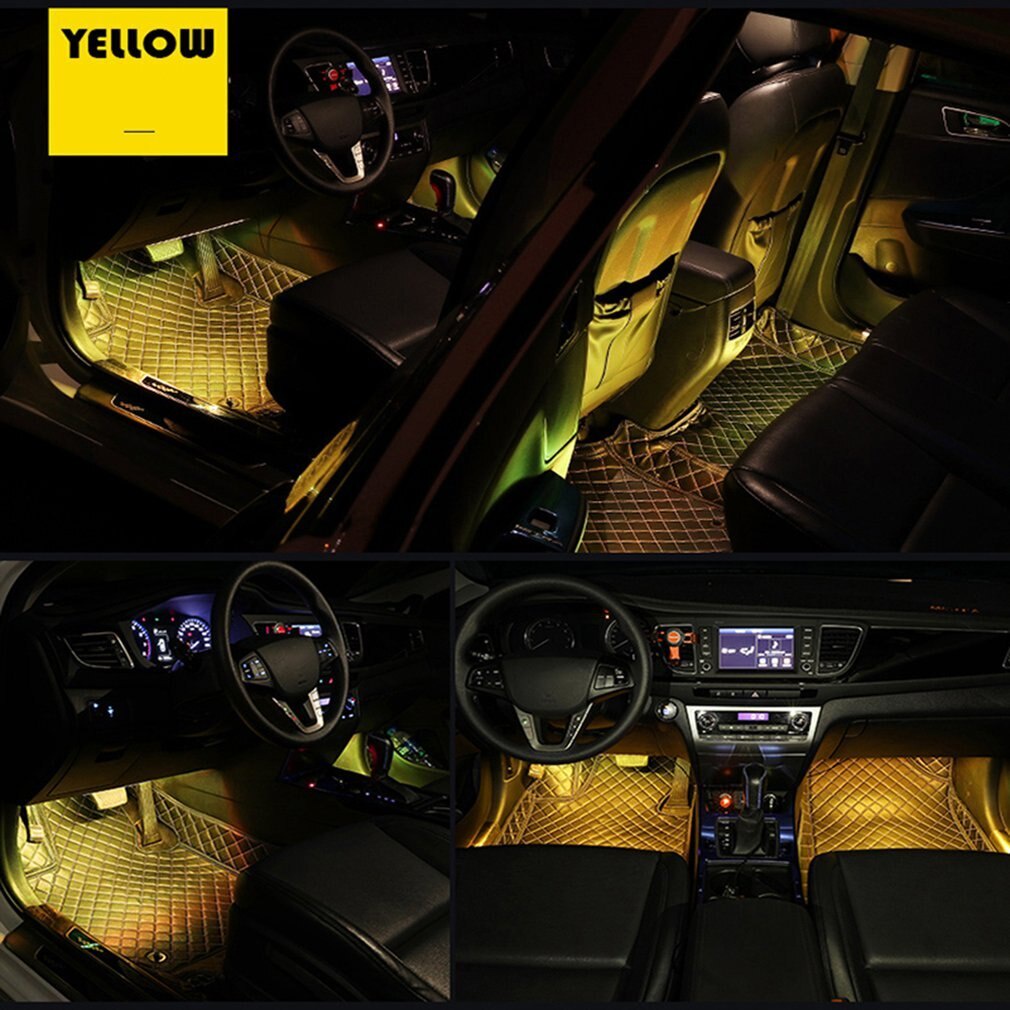 Usb Cigarette Lighter Auto Interior Led Decorative Atmosphere Lamp ...