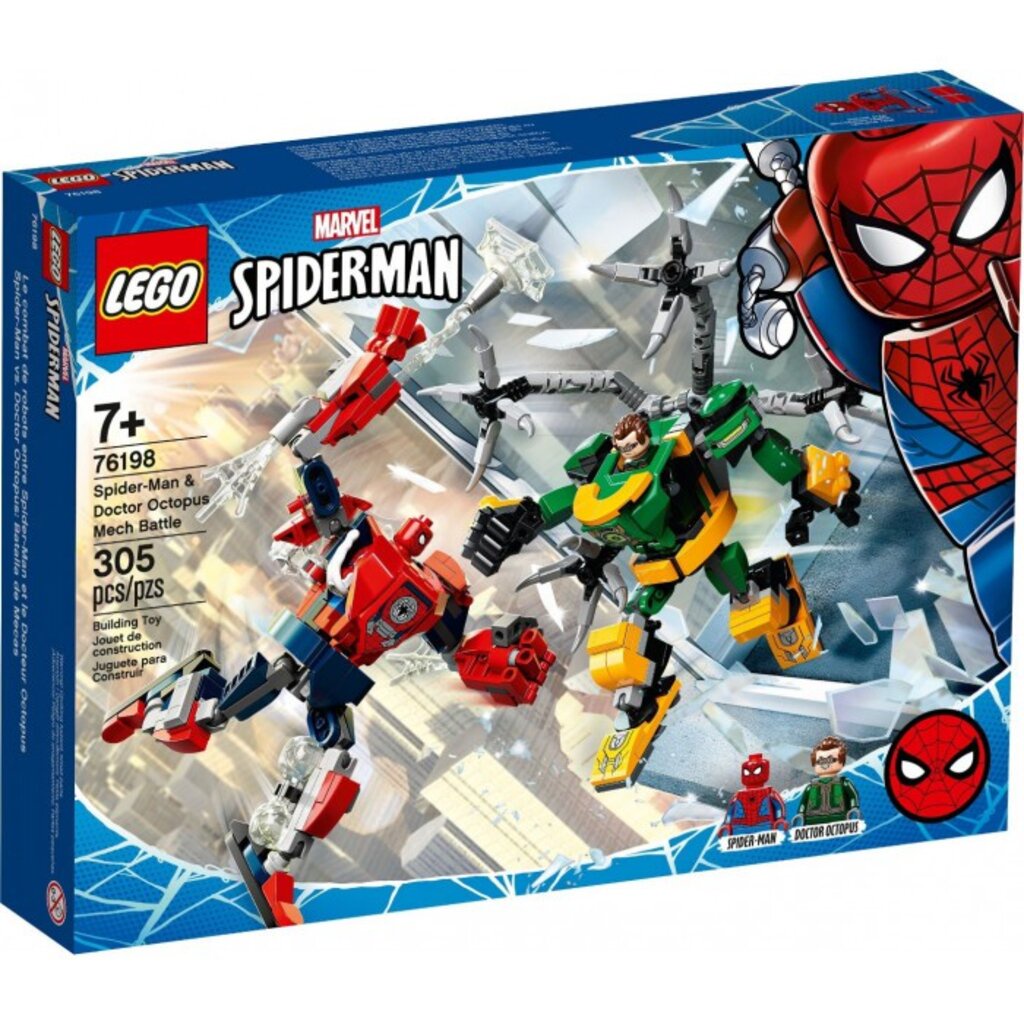 LEGO Marvel Super Heroes Spider-Man &amp; Doctor Octopus Mech Battle-76198