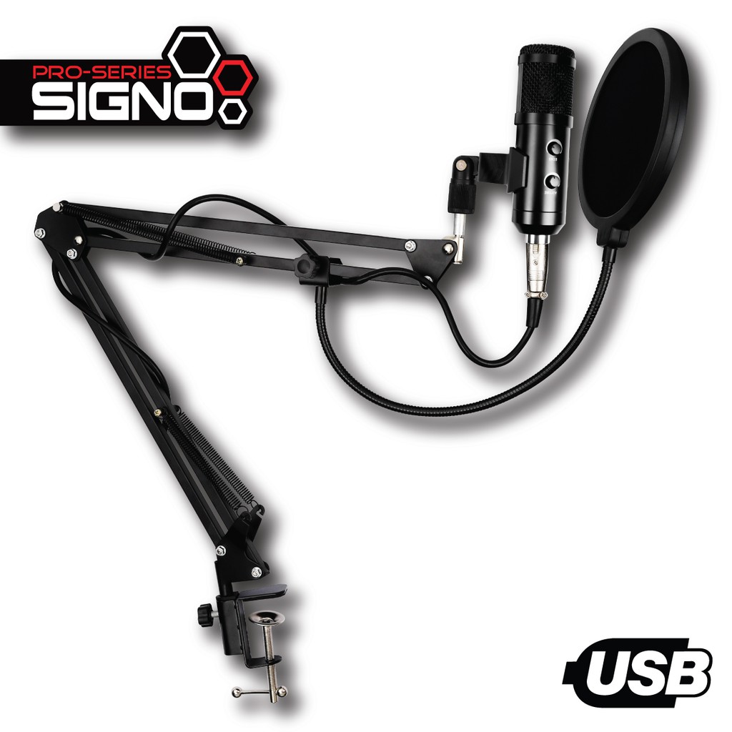 SIGNO USB Condenser Microphone Sound Recording รุ่น MP-704 (ไมค์โครโฟน)