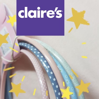 Claires ที่คาดผม 5 ชิ้น ของแท้ ที่คาดผม ชมพู เทา ฟ้า เขียว