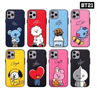 BTS BT21 Official Authentic Goods Hangout Cuty เคสกันกระเเทกใส่การ์ด