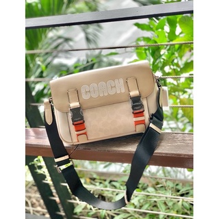 COACH TRACK CROSSBODY IN COLORBLOCK WITH COACH ((C8128))