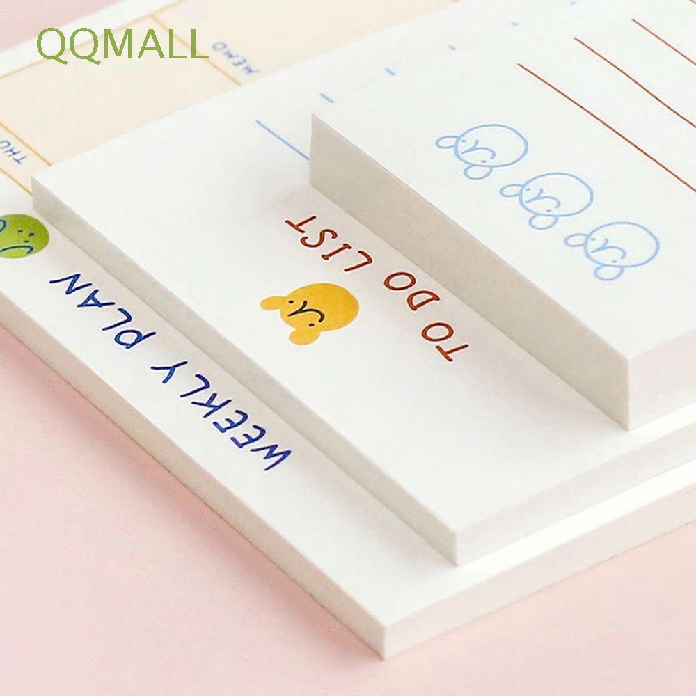 Qqmall กระดาษโน้ตมีกาว จดบันทึก เครื่องเขียน สําหรับนักเรียน สํานักงาน 100 แผ่น 50 แผ่น