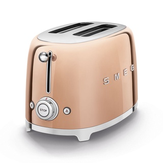 [0% 10 เดือน] (Smeg) เครื่องปิ้งขนมปัง ร่น TSF01RGEU สีโรสโกล์ด