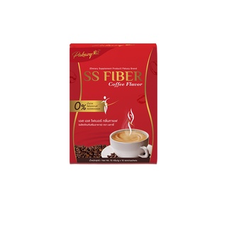 Pakazy SS Fiber Coffee Flavour เอส เอส ไฟเบอร์ กลิ่นกาแฟ กระตุ้นการเผาผลาญ อิ่มนานขึ้น 1 กล่อง 10 ซอง