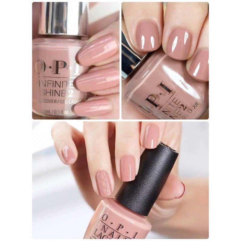 พร้อมส่ง OPI Infinite shine Dulce de leche รหัส ISL A15 รุ่น Infinite shine รุ่นฝาสีเงิน รุ่นกึ่งเจลสีนู้ดอมส้ม แท้ %