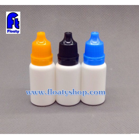 5ml 10ml สีขาวทึบแสง ขวดหยด ใส่น้ำยา น้ำมัน ของเหลว
