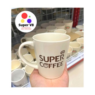 แก้วซุปเปอร์กาแฟ SUPPER COFEE งานพรีเมี่ยมแท้ 100% หายาก ของสะสม ทนความร้อนได้ดี