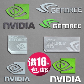 ใหม่ สติกเกอร์โลหะ ลายโลโก้ NVIDIA NVIDIA GeForce สําหรับติดตกแต่งโทรศัพท์มือถือ แล็ปท็อป