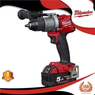 Milwaukee รุ่น M18 FUEL™ FPD2-502C สว่านกระเเทกไร้สาย สว่านกระแทกแบตเตอรี่ 18โวลท์ 1/2" รุ่น M18 +เเบต 5 แอมป์+ที่ชาร์จ