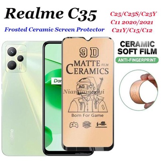 ฟิล์มกระจกนิรภัยเซรามิก สําหรับ realme C35 C31 realme C25Y C21Y C11(2021) C25s C20A C21 C20