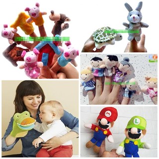 Finger Puppet - หุ่นนิ้ว &amp; หุ่นมือ ประกอบการเล่านิทาน ของเล่นเด็กเสริมพัฒนาการ