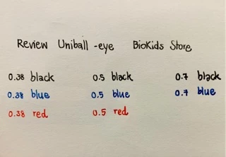 uniball eye I ปากกาเจล หัว 0.38, 0.5 และ 0.7 มม.
