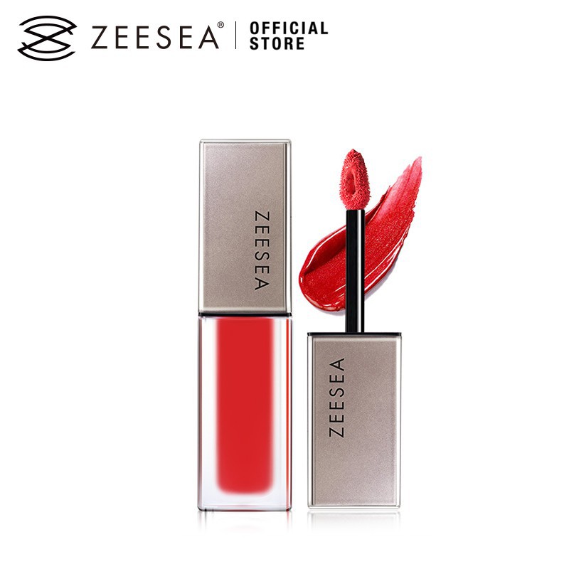 ZEESEA ลิปกลอสเนื้อแมทท์ให้ริมฝีปากชุ่มชื้นยาวนานพร้อมเม็ดสีสูง