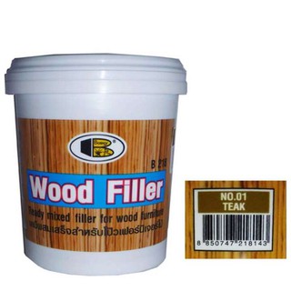 BOSNY Wood Putty Filler  no.01 TEAKเคมีผสมเสร็จพร้อมใช้งาน สำหรับโป๊ว อุด ซ่อมเฟอร์นิเจอร์ไม้ ตกแต่งรอยร้าวบริเวณไม้