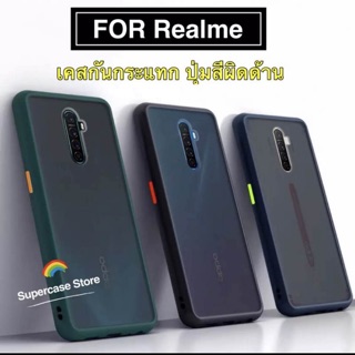 ⚡พร้อมส่ง⚡ เคสปุ่มสีผิดด้าน ขอบนิ่มหลังแข็ง เคสกันกระแทก Case Redme 5 / 5i / 5s / 5Pro / Realme C3 / C2 / C1 / Realme 6i