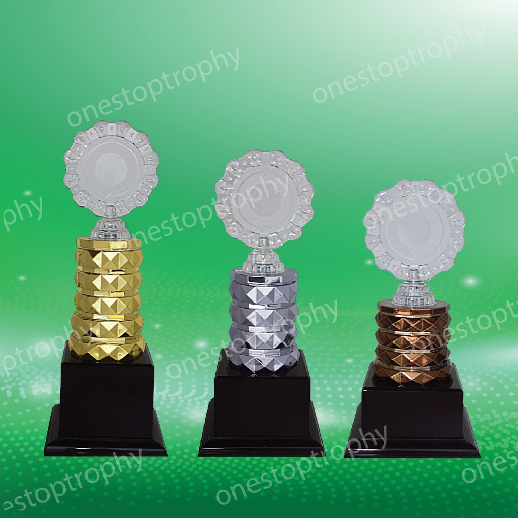 (PMT127(G/SV/BZ) A/B/C ; โลโก้และพลาสติกฟรี - MAKE UP TROPHY