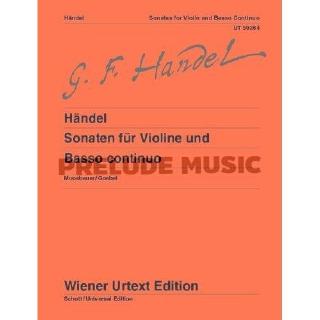 (Bass Continuo and Violin) Georg Friedrich Händel: Sonatas for violin and basso continuo (UT50264)