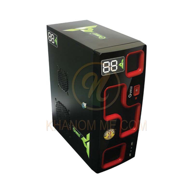 mATX CASE GVIEW GAME (BLACK-RED)