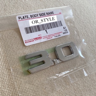 โลโก้ 3.0 TOYOTA แท้ศูนย์ ขนาด 7x2.2cm (MR-75473-0K021)