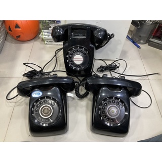โทรศัพท์โบราณ หมุนโรตารี่ มือสอง งานญี่ปุ่นแท้ Rotary Home Phone โทรศัพท์บ้านโบราณ