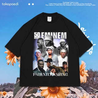 เสื้อยืดผ้าฝ้ายพิมพ์ลายขายดี เสื้อยืด โอเวอร์ไซซ์ 50CENT FT EMINEM | เสื้อยืด ขนาดใหญ่ | เสื้อยืด ขนาดใหญ่ | เสื้อยืด สไ