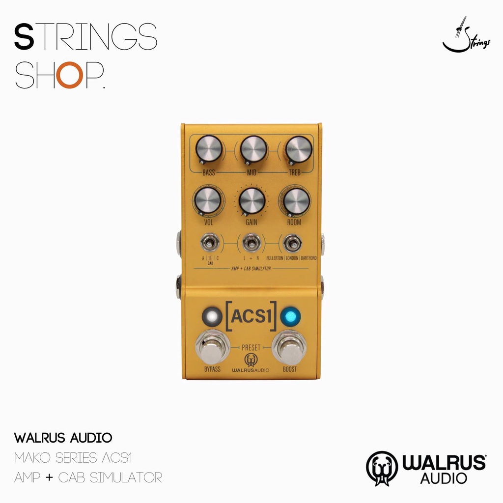 เอฟเฟคกีตาร์ Walrus Audio Mako Series ACS1 Amp + Cab Simulator